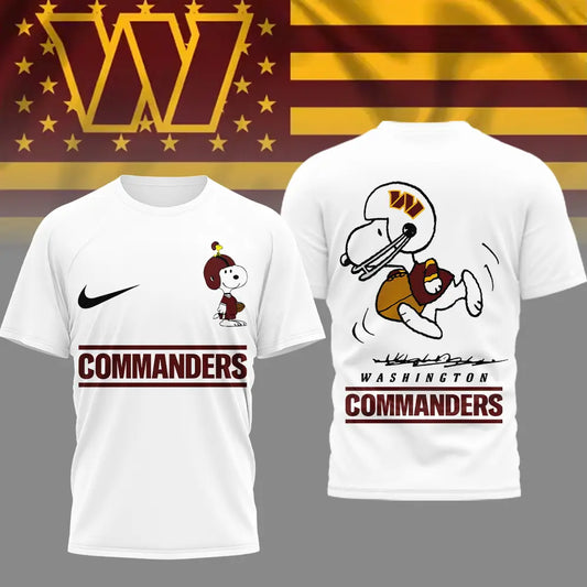 Washington Commanders | Premium NFL x Peanuts 3D Shirt HI – HuddleStyle.com - Main