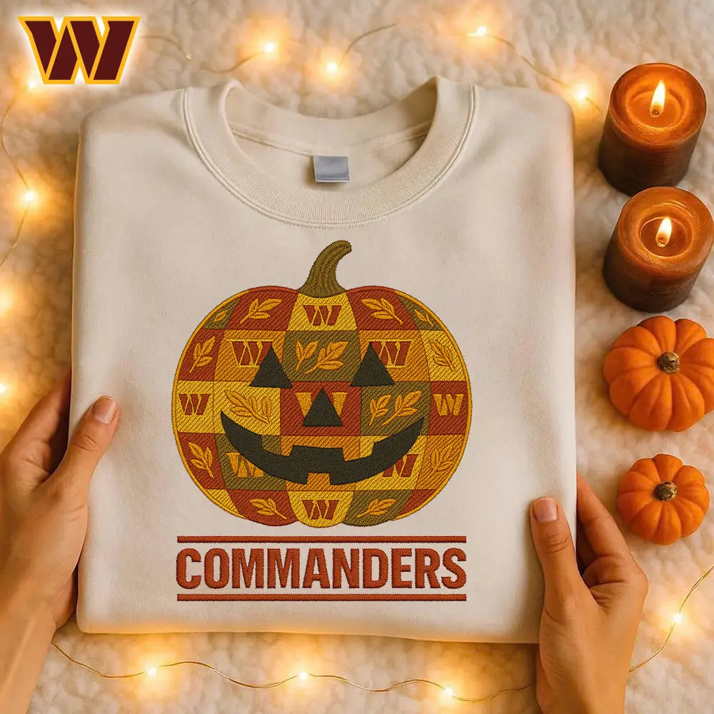 Washington Commanders | Premium NFL Pumpkin Shirt – HuddleStyle.com - Main