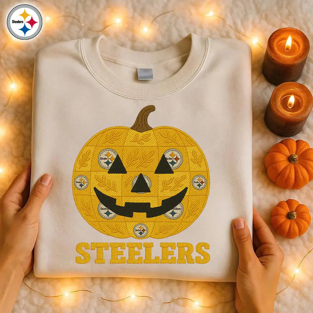 Pittsburgh Steelers | Premium NFL Pumpkin Shirt – HuddleStyle.com - Image 4