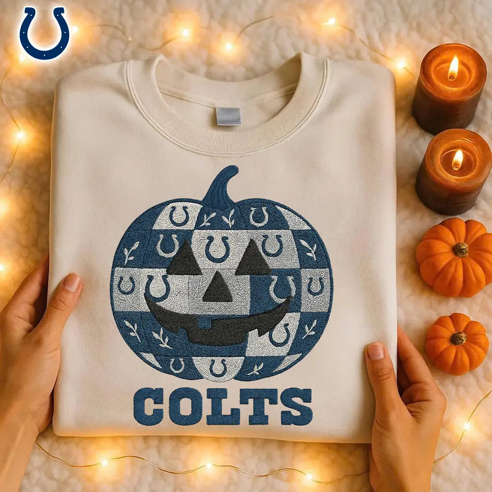 Indianapolis Colts | Premium NFL Pumpkin Shirt – HuddleStyle.com - Image 2