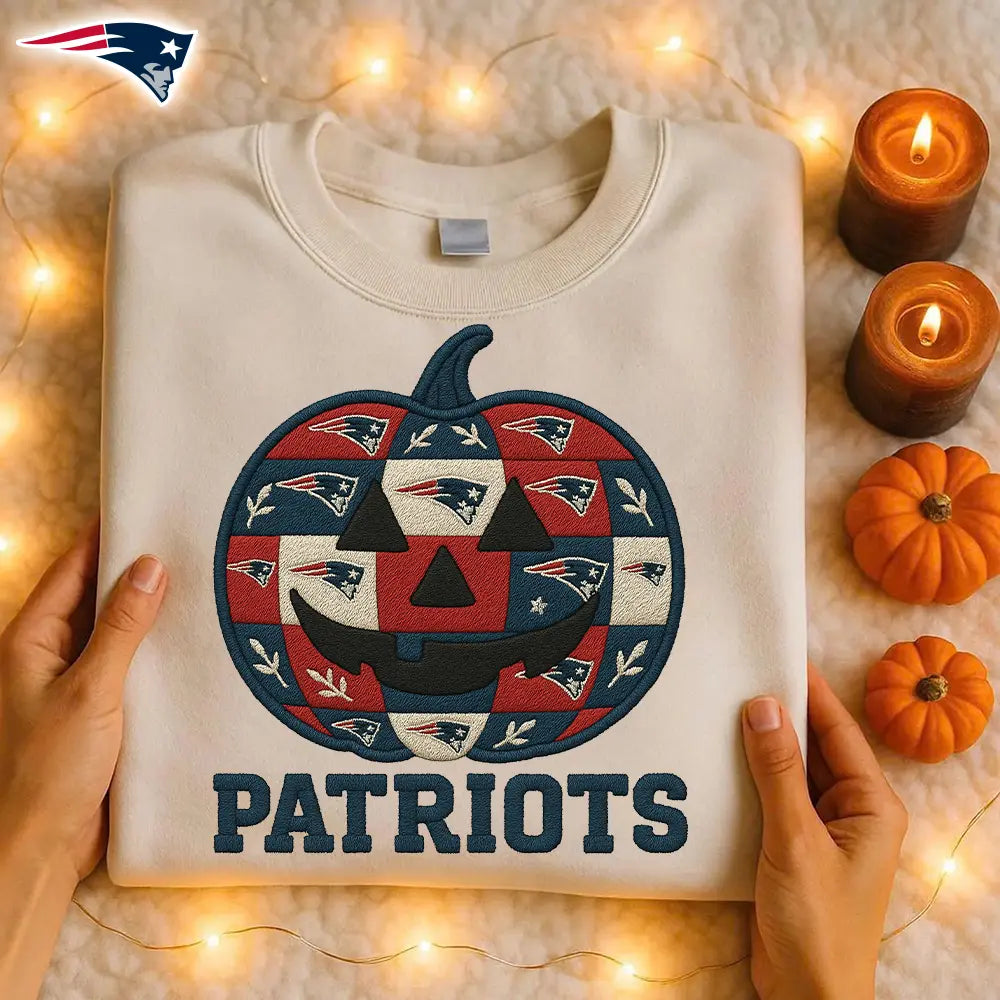 New England Patriots | Premium NFL Pumpkin Shirt – HuddleStyle.com - Main