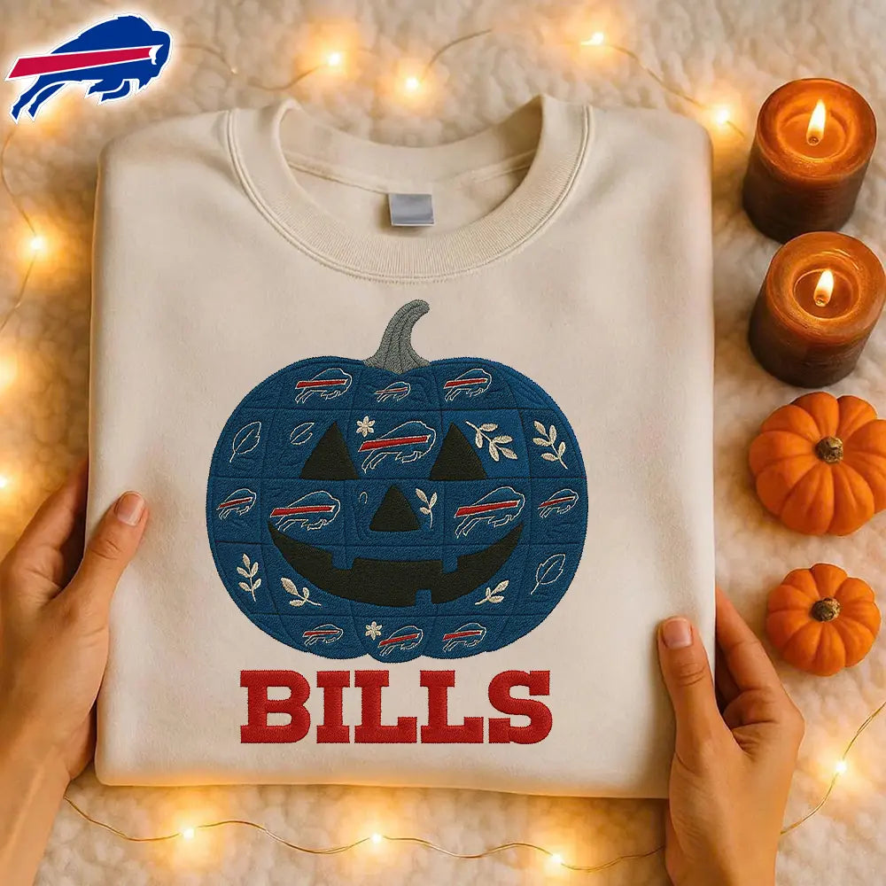 Buffalo Bills | Premium NFL Pumpkin Shirt – HuddleStyle.com - Image 2