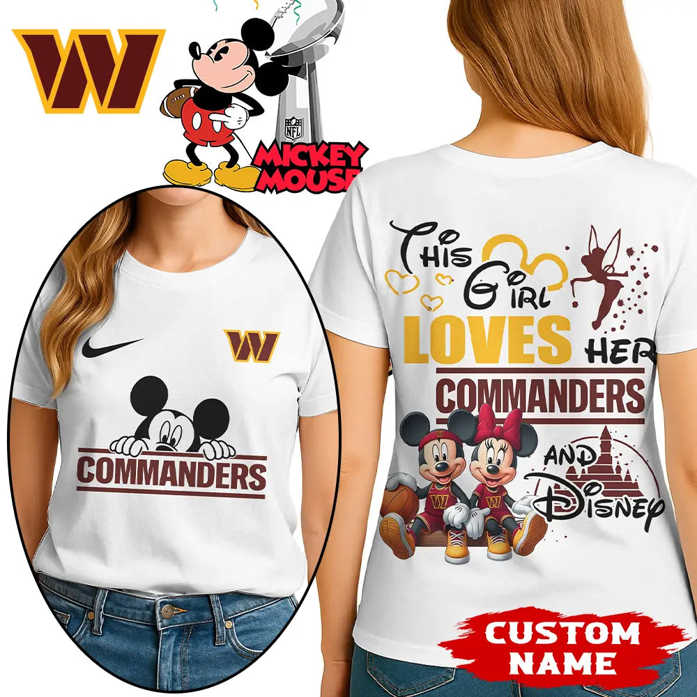 Washington Commanders | Premium NFL Mickey Shirt HI – HuddleStyle.com - Image 3
