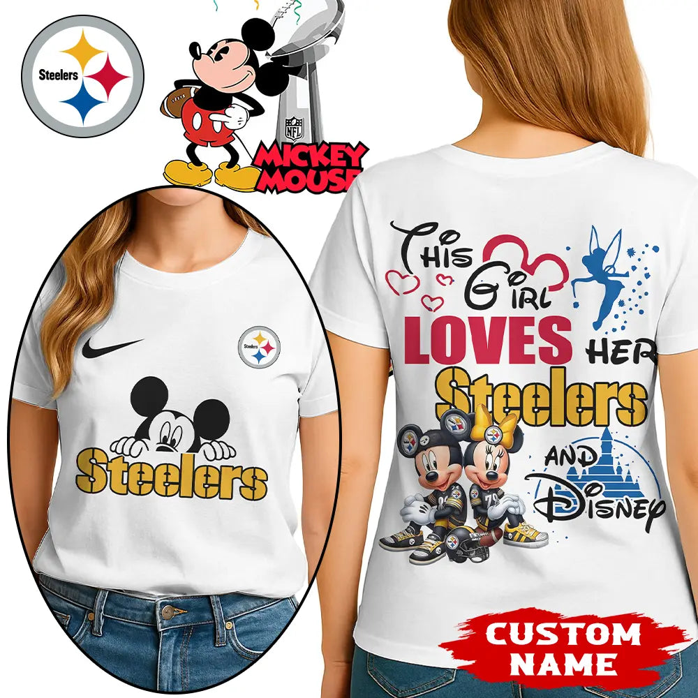 Pittsburgh Steelers | Premium NFL Mickey Shirt HI – HuddleStyle.com - Main