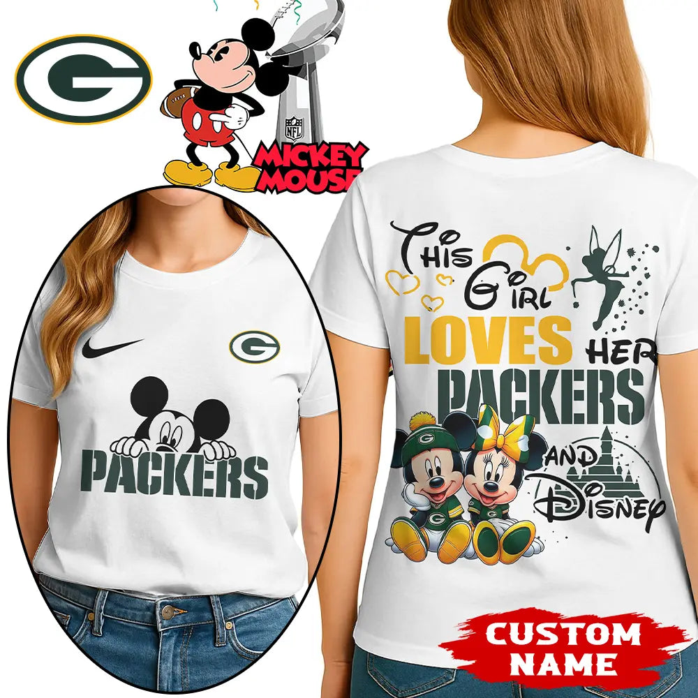 Green Bay Packers | Premium NFL Mickey Shirt HI – HuddleStyle.com - Image 2