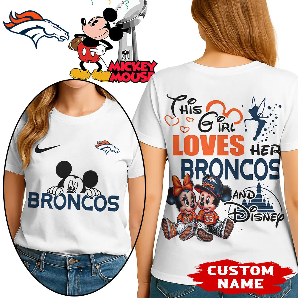 Denver Broncos | Premium NFL Mickey Shirt HI – HuddleStyle.com - Image 2
