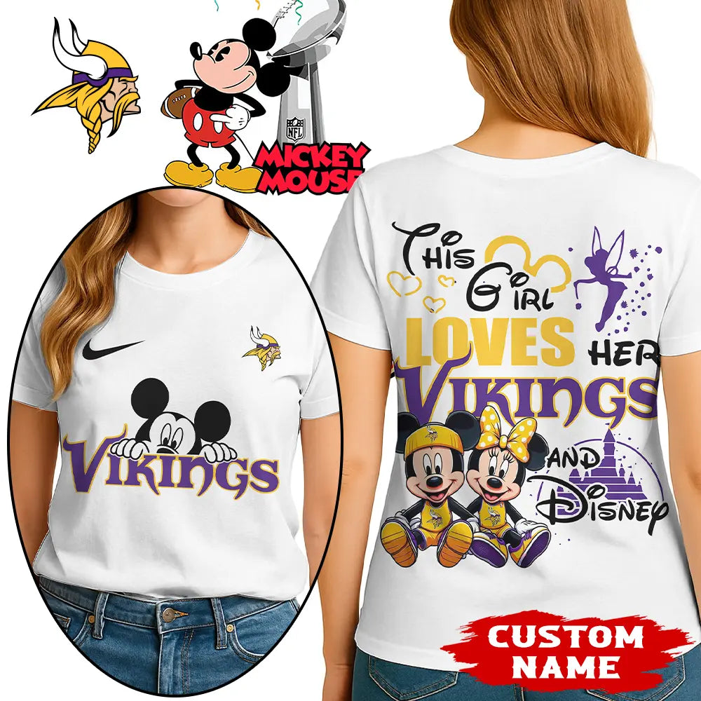 Minnesota Vikings | Premium NFL Mickey Shirt HI – HuddleStyle.com - Main