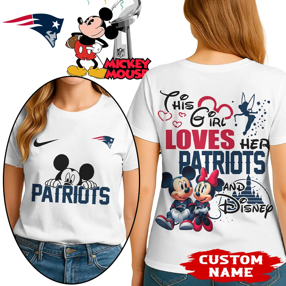 New England Patriots | Premium NFL Mickey Shirt HI – HuddleStyle.com - Main