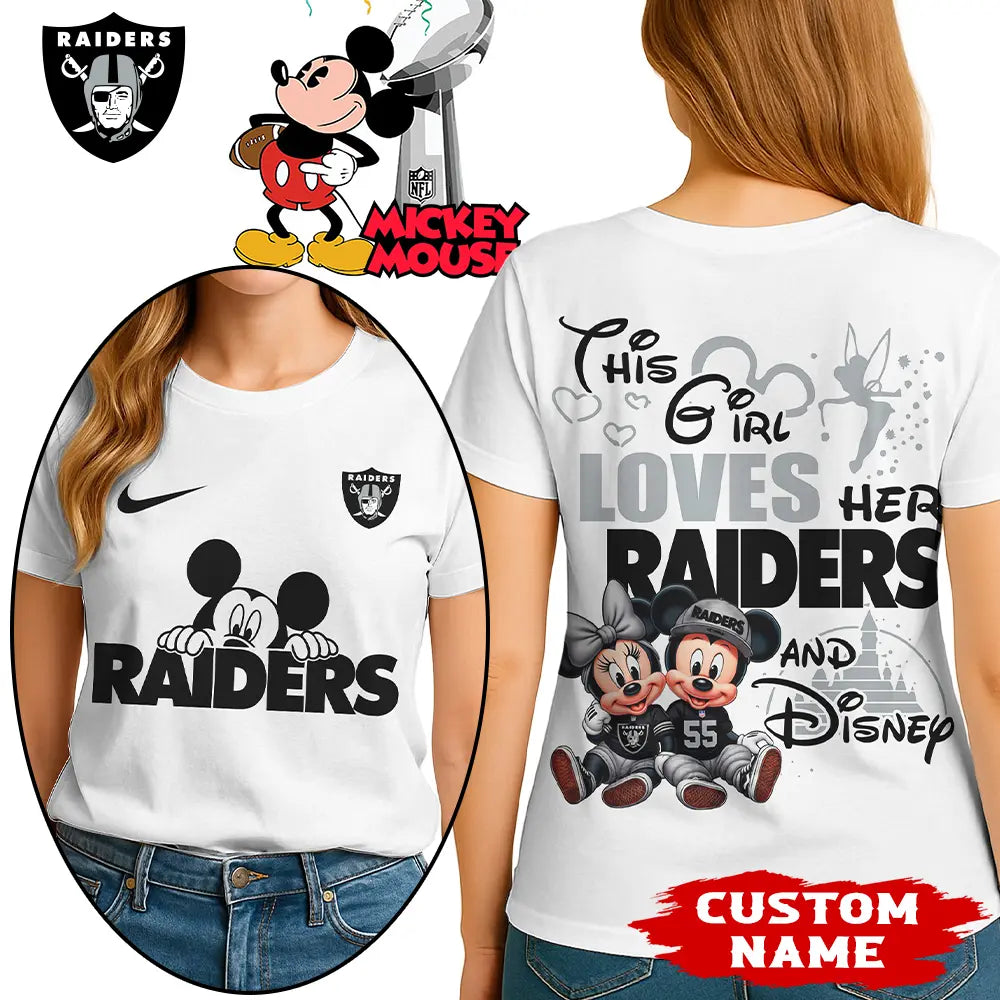Las Vegas Raiders | Premium NFL Mickey Shirt HI – HuddleStyle.com - Image 2