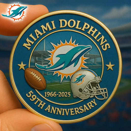 Miami Dolphins | Premium NFL Commemorative Coin HI – HuddleStyle.com - Main
