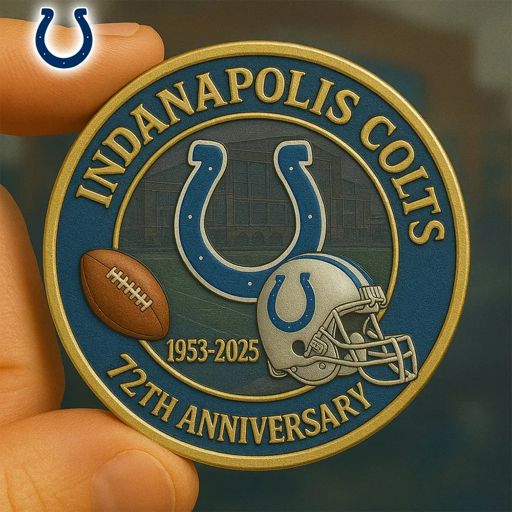 Indianapolis Colts | Premium NFL Commemorative Coin HI – HuddleStyle.com - Image 2