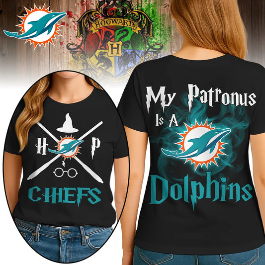 Miami Dolphins | Premium NFL and Harry Potter Fan Shirt HI – HuddleStyle.com - Main