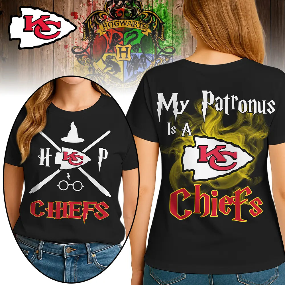 Kansas City Chiefs | Premium NFL and Harry Potter Fan Shirt HI – HuddleStyle.com - Image 2