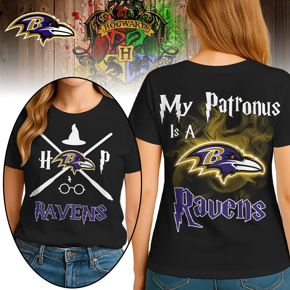 Baltimore Ravens | Premium NFL and Harry Potter Fan Shirt HI – HuddleStyle.com - Image 2