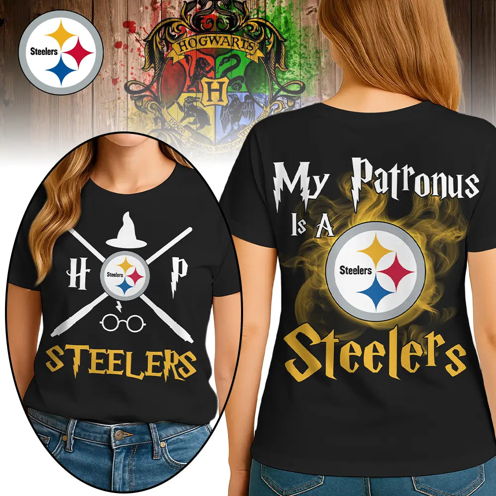 Pittsburgh Steelers | Premium NFL and Harry Potter Fan Shirt HI – HuddleStyle.com - Image 2