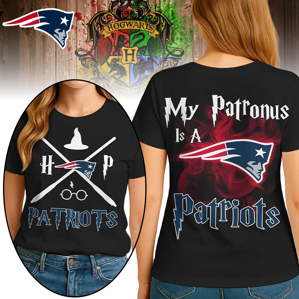 New England Patriots | Premium NFL and Harry Potter Fan Shirt HI – HuddleStyle.com - Main
