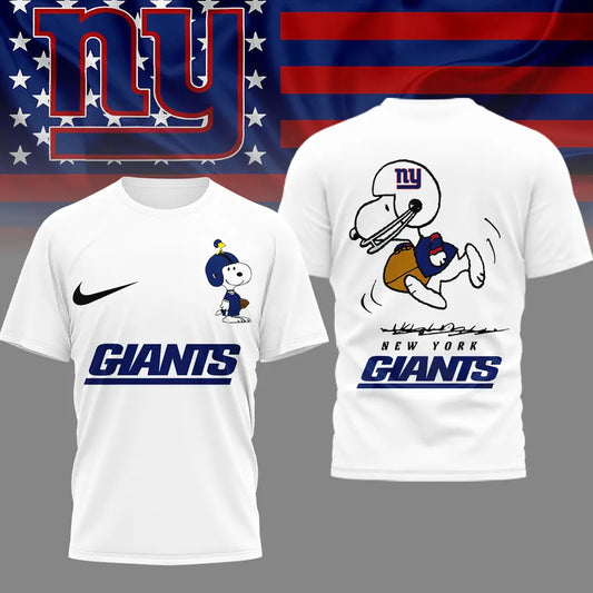 New York Giants | Premium NFL x Peanuts 3D Shirt HI – HuddleStyle.com - Main