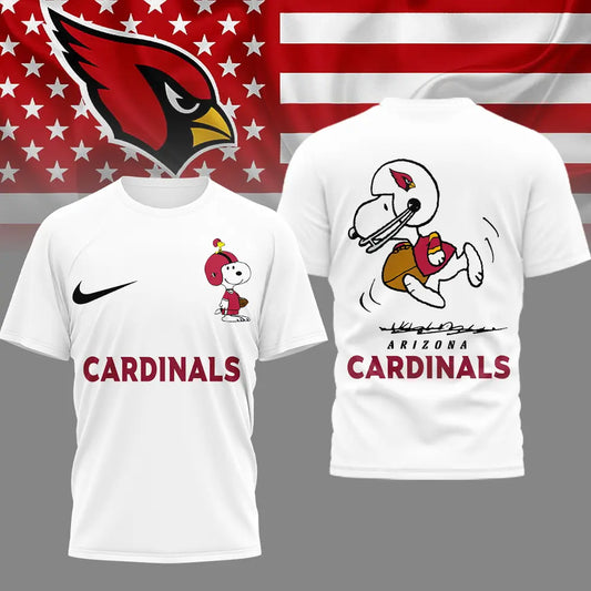 Arizona Cardinals | Premium NFL x Peanuts 3D Shirt HI – HuddleStyle.com - Main
