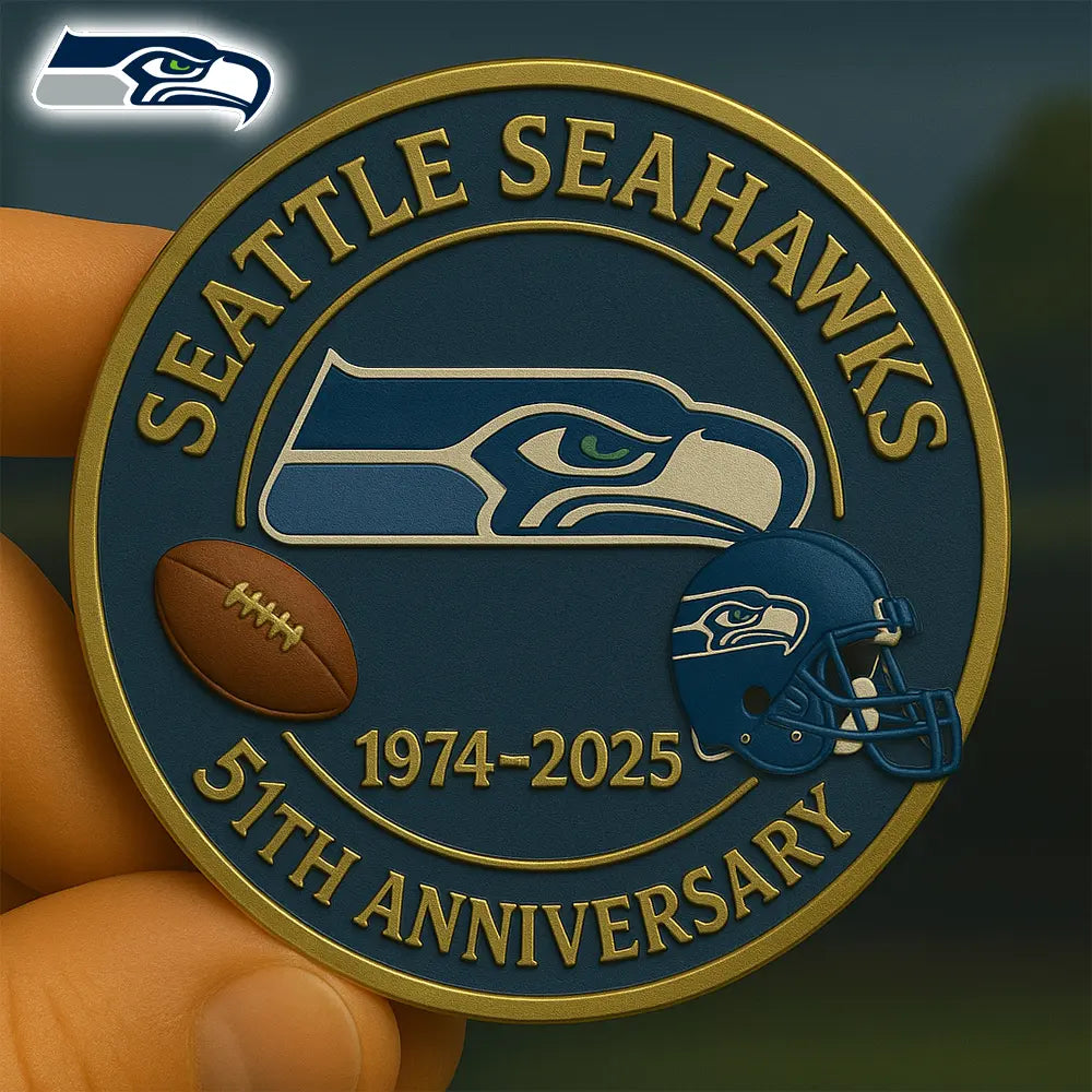 Seattle Seahawks | Premium NFL Commemorative Coin HI – HuddleStyle.com - Image 3