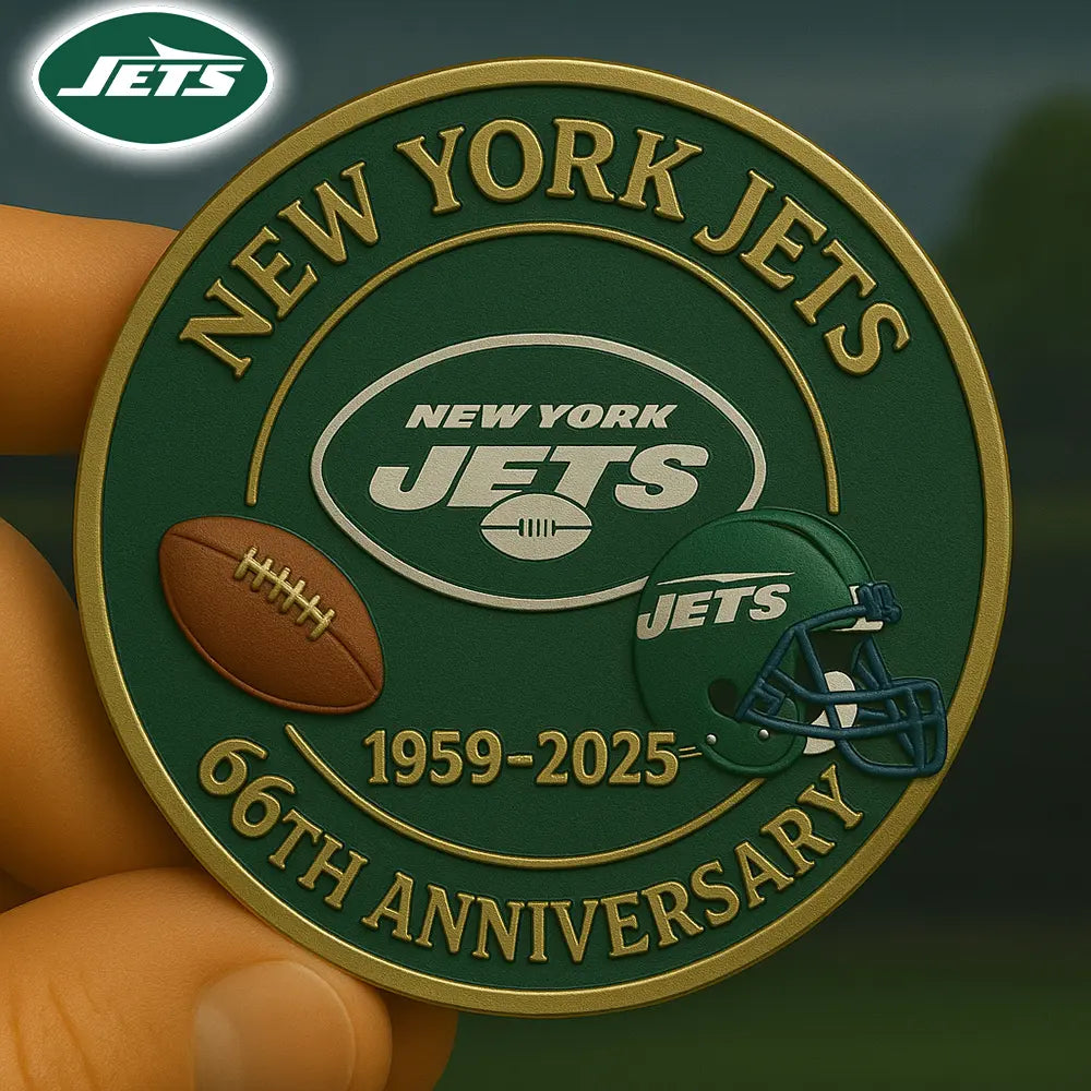 New York Jets | Premium NFL Commemorative Coin HI – HuddleStyle.com - Image 2