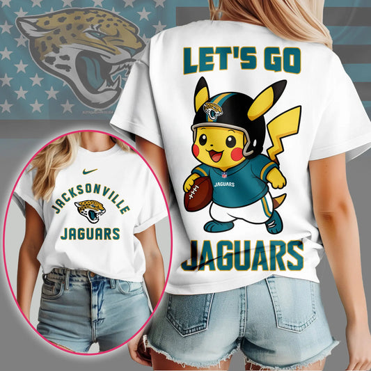 Jacksonville Jaguars | Premium NFL Pokemon Fan 3D Shirt NY – HuddleStyle.com - Main