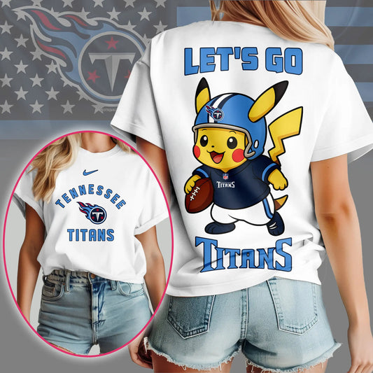 Tennessee Titans | Premium NFL Pokemon Fan 3D Shirt NY – HuddleStyle.com - Main