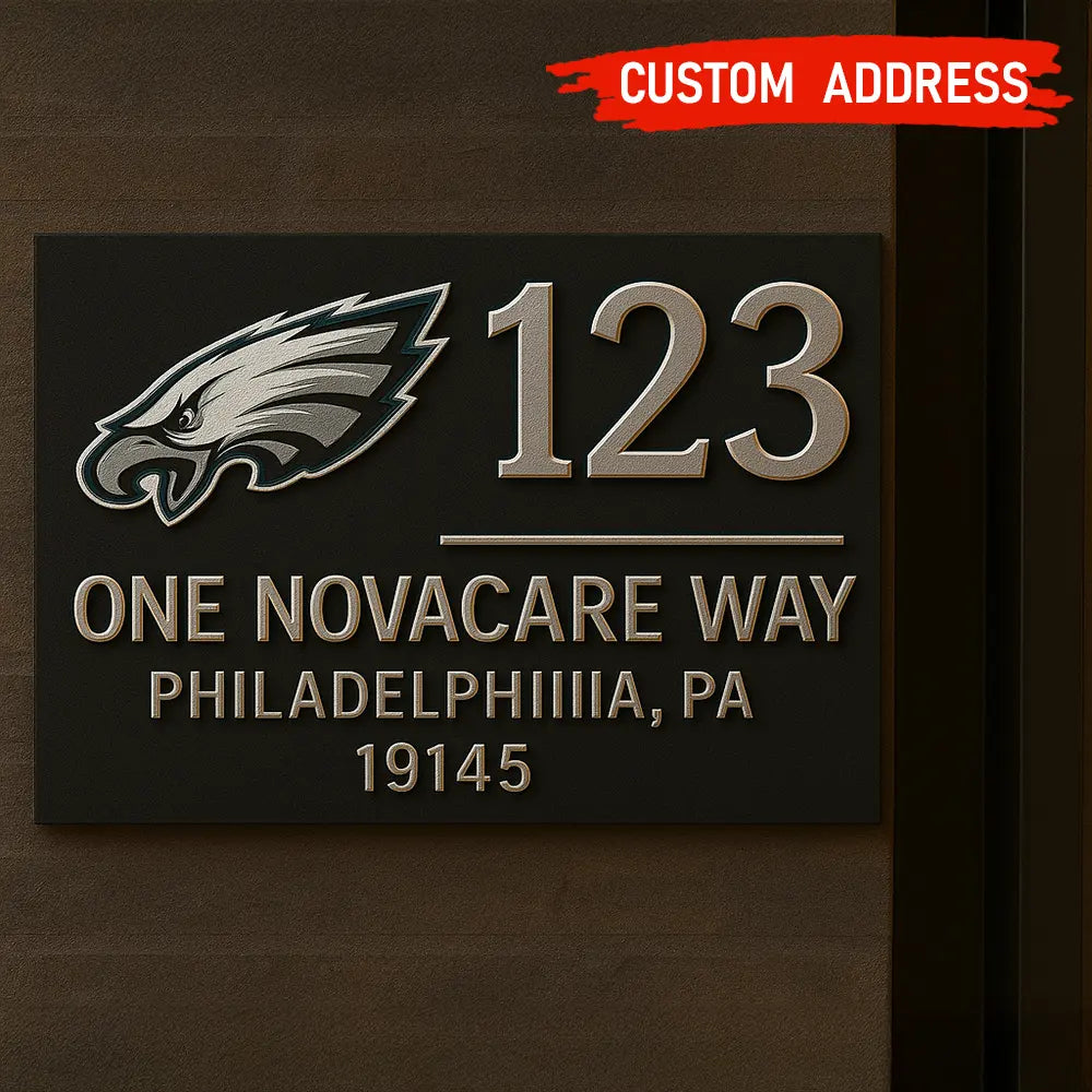 Philadelphia Eagles | Premium NFL Address Sign HI – HuddleStyle.com - Image 3