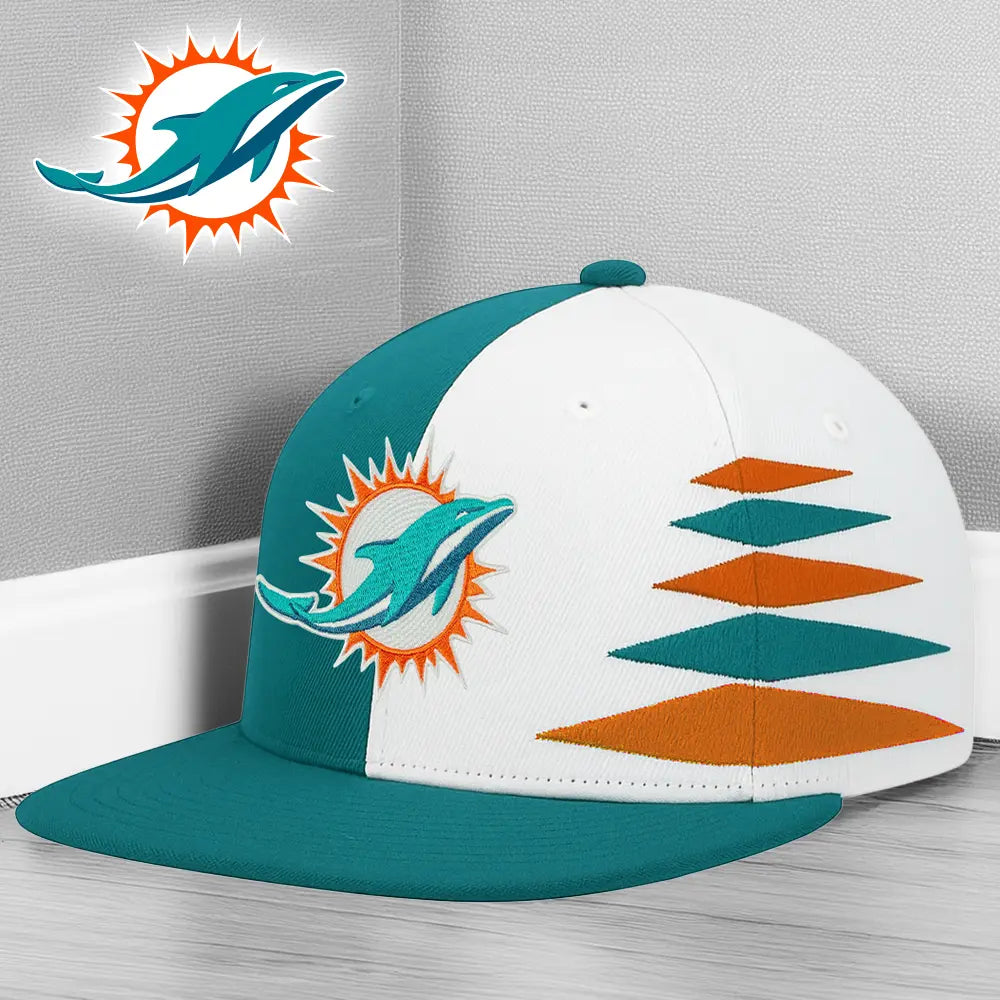 Miami Dolphins | Premium NFL Snapback Cap – HuddleStyle.com - Image 3