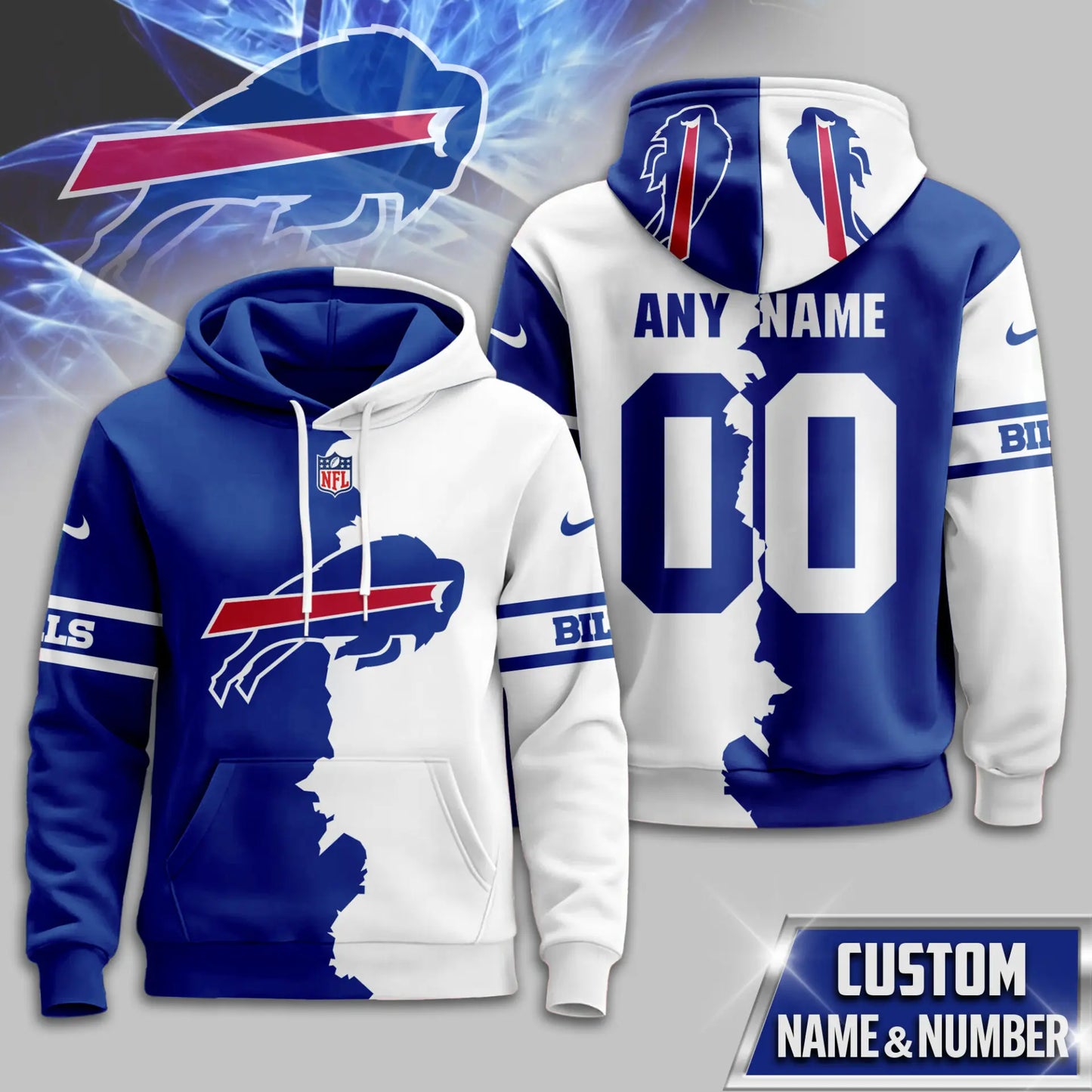 Buffalo Bills | Premium Victory Split Hoodie TD – HuddleStyle.com - Main
