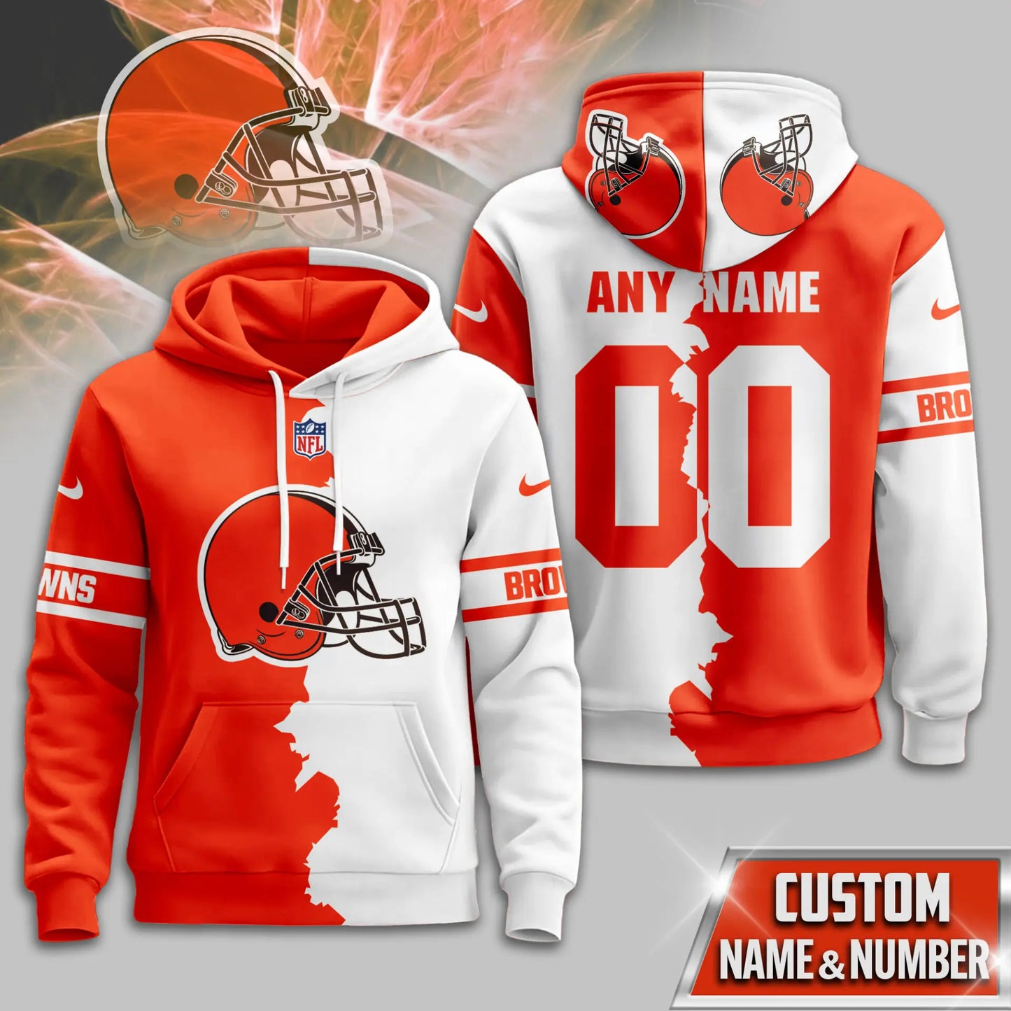 Cleveland Browns | Premium Victory Split Hoodie TD – HuddleStyle.com - Main