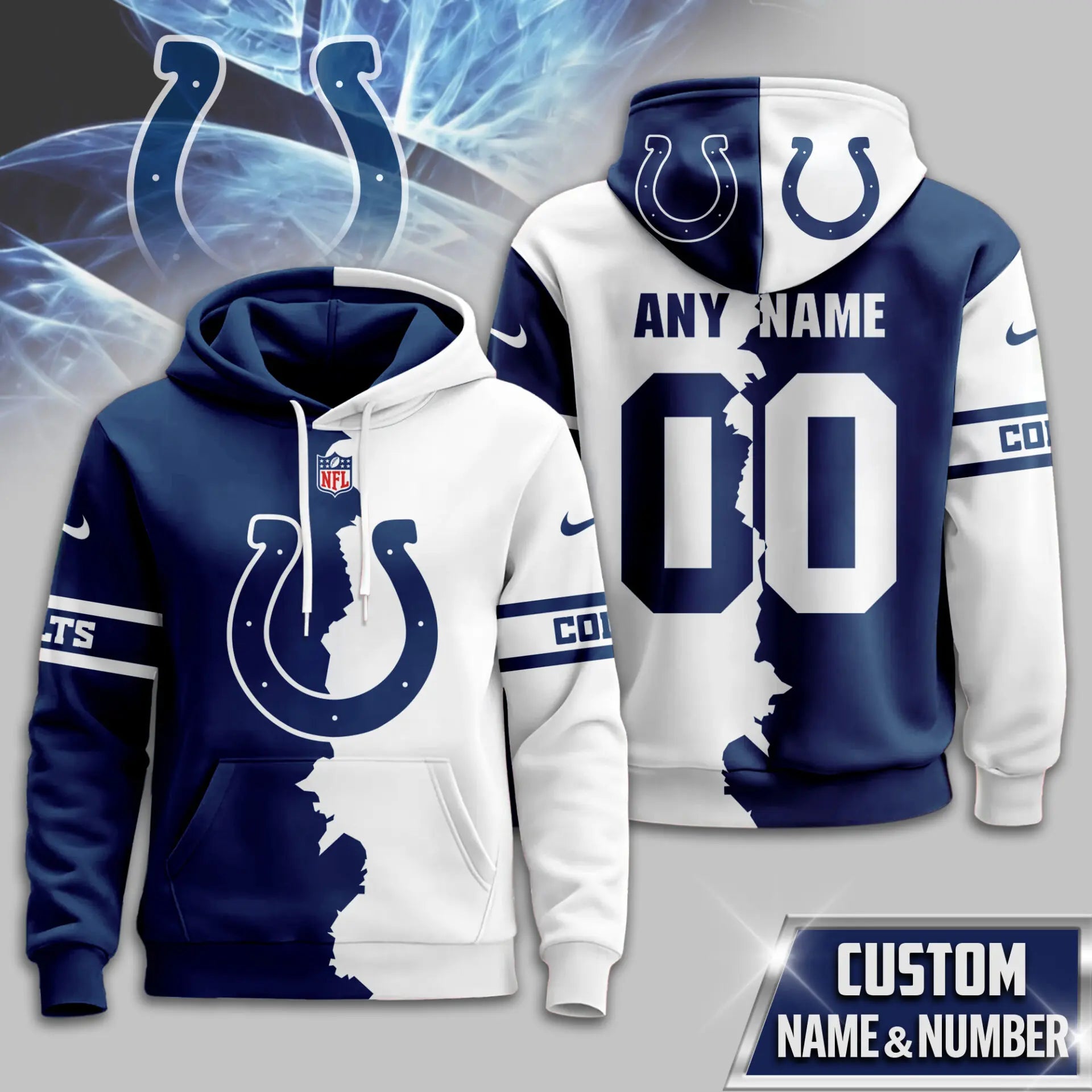 Indianapolis Colts | Premium Victory Split Hoodie TD – HuddleStyle.com - Main
