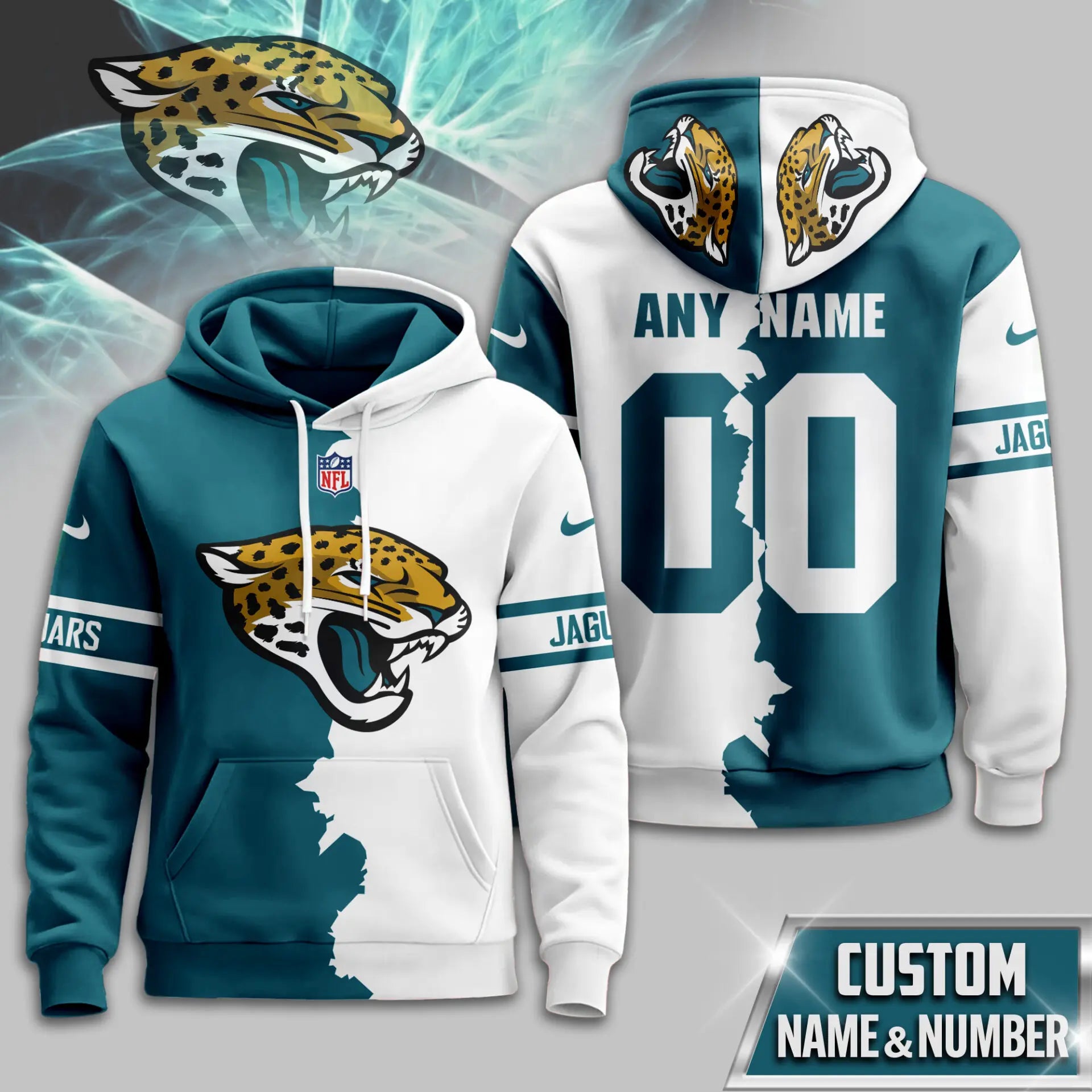 Jacksonville Jaguars | Premium Victory Split Hoodie TD – HuddleStyle.com - Main