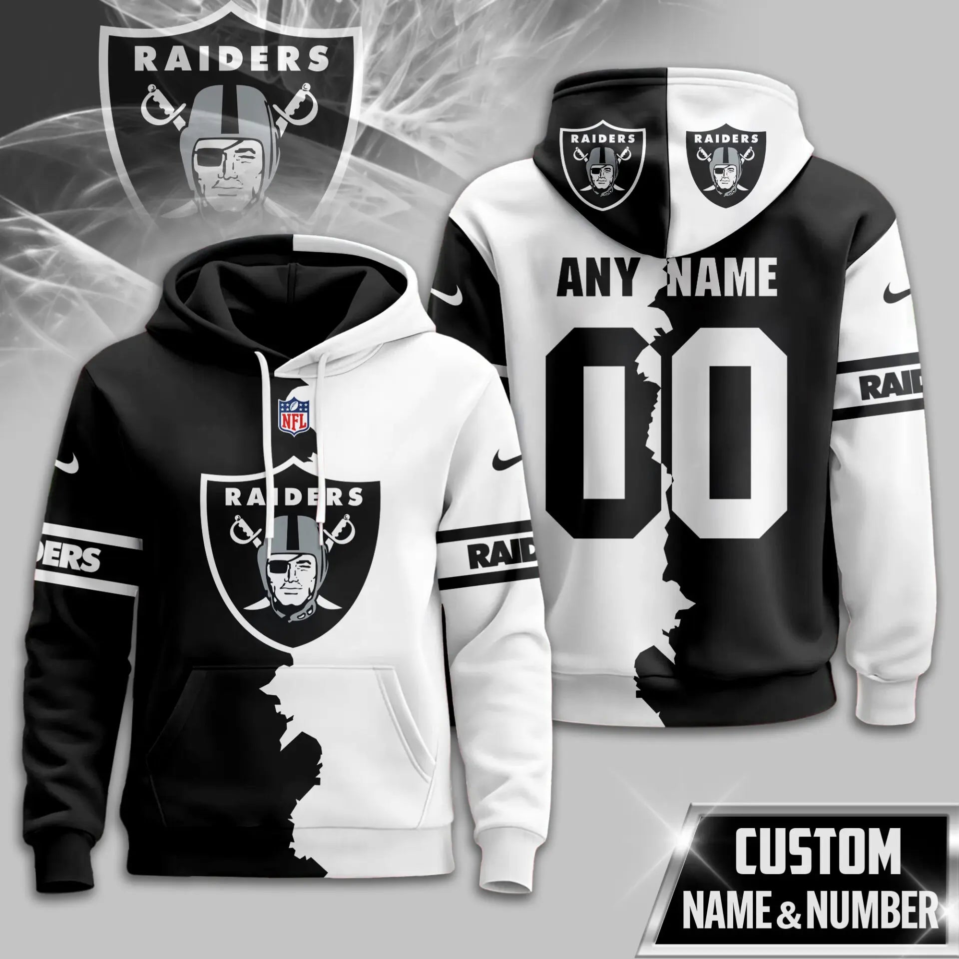 Las Vegas Raiders | Premium Victory Split Hoodie TD – HuddleStyle.com - Main