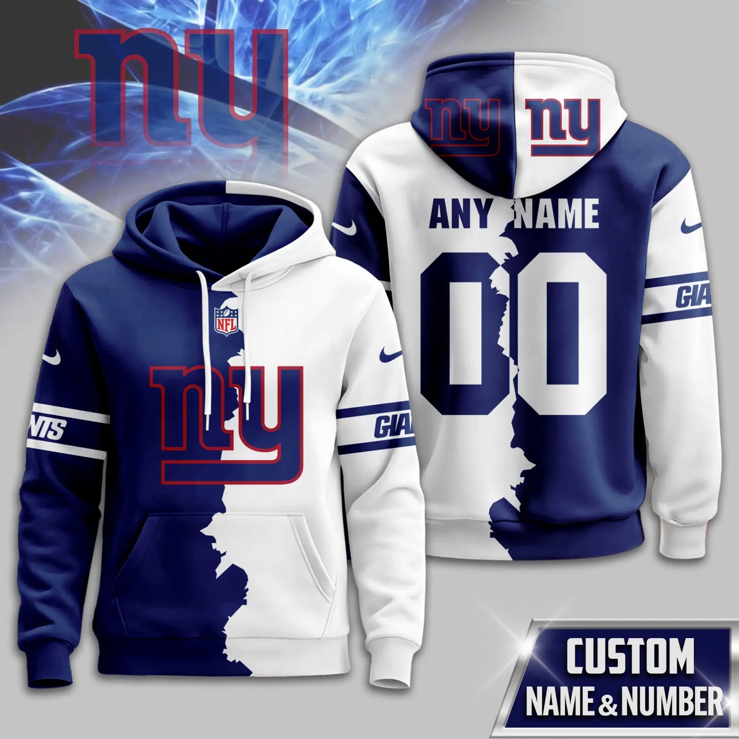New York Giants | Premium Victory Split Hoodie TD – HuddleStyle.com - Main
