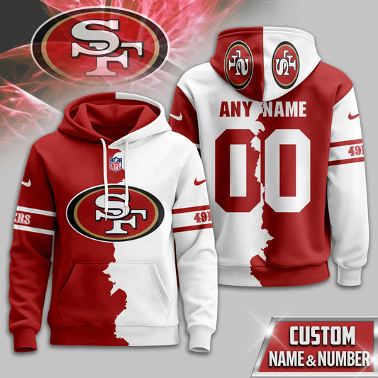 San Francisco 49ers | Premium Victory Split Hoodie TD – HuddleStyle.com - Main