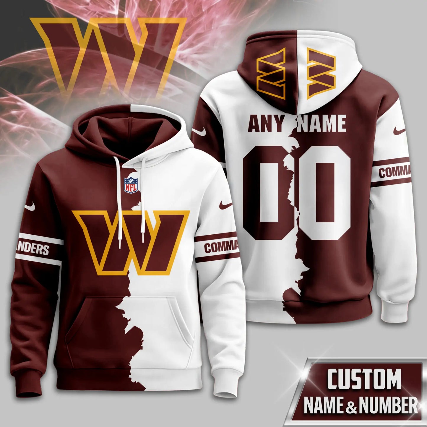 Washington Commanders | Premium Victory Split Hoodie TD – HuddleStyle.com - Main