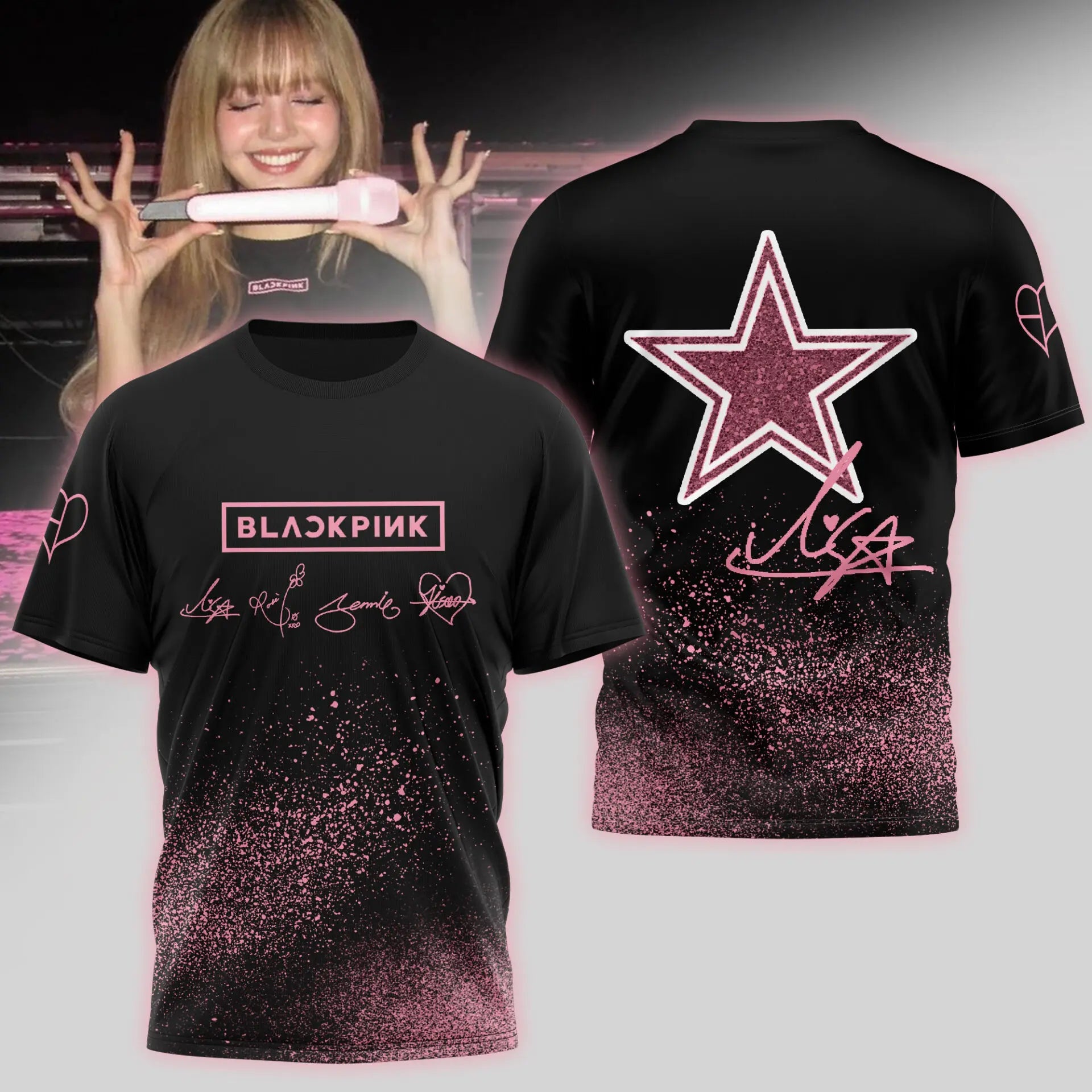 Dallas Cowboys | Premium NFL x BlackPink 3D Shirt TD – HuddleStyle.com - Image 3