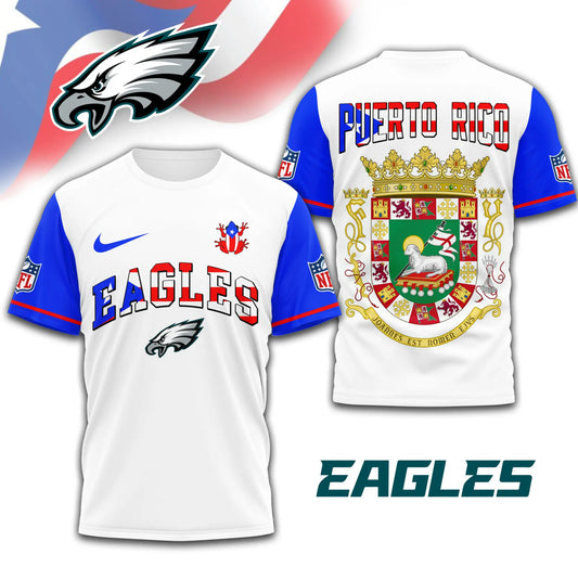 Philadelphia Eagles | Premium NFL x Puerto Rico  3D Shirt TD – HuddleStyle.com - Main