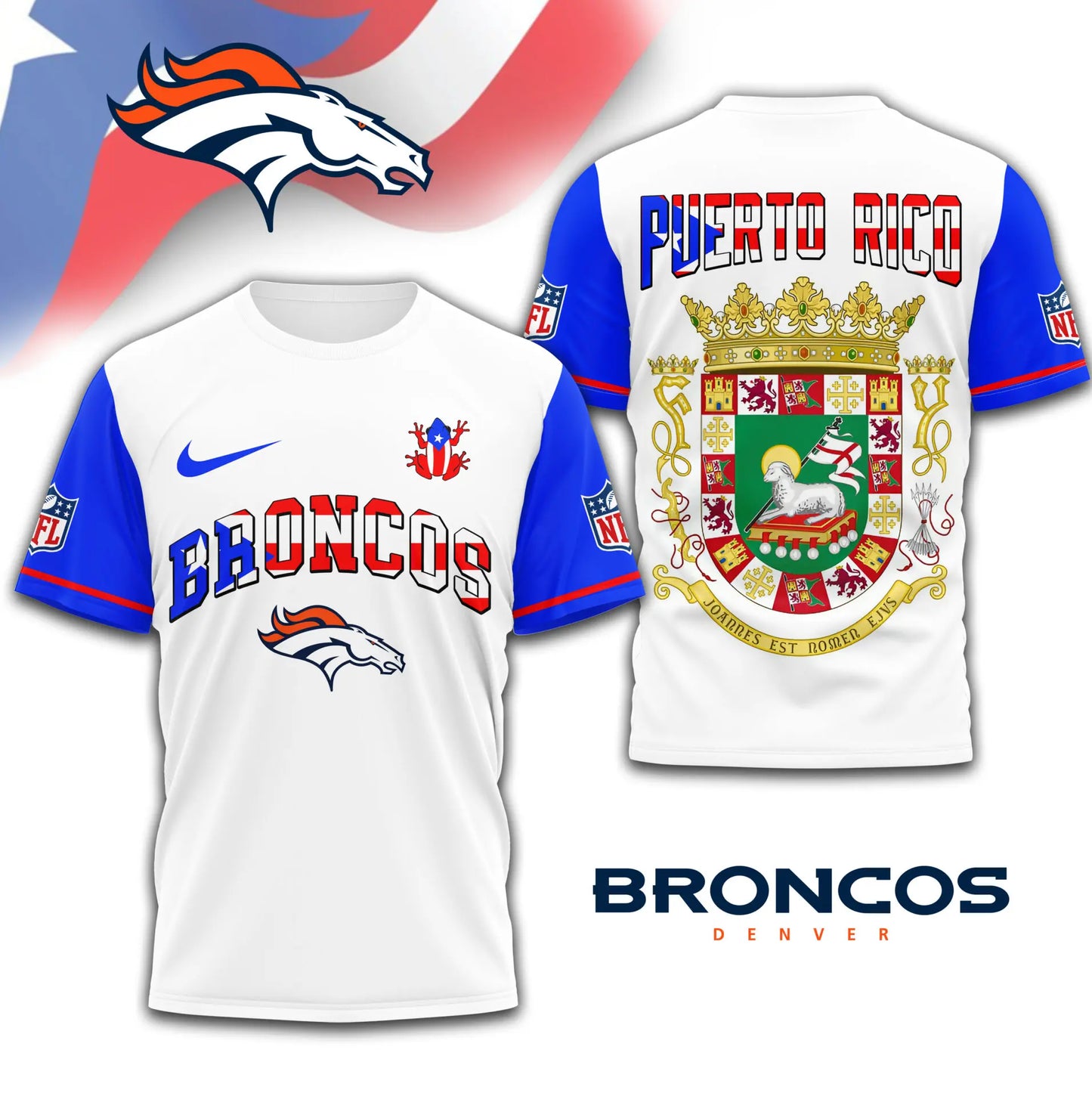 Cleveland Browns | Premium NFL x Puerto Rico  3D Shirt TD – HuddleStyle.com - Image 4