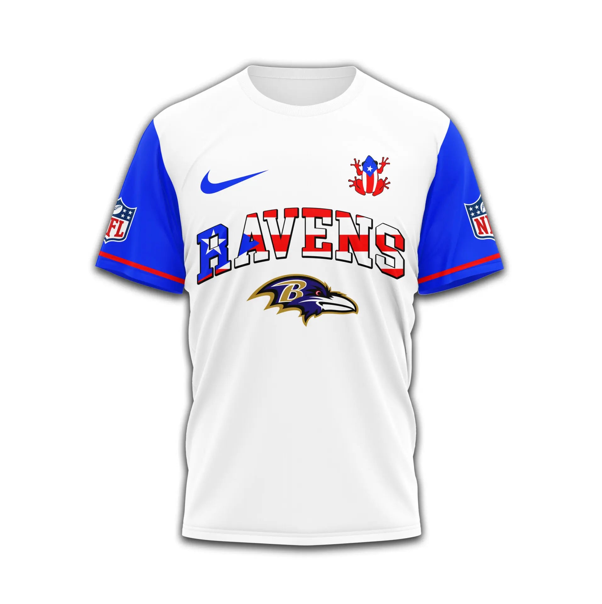 Baltimore Ravens | Premium NFL x Puerto Rico  3D Shirt TD – HuddleStyle.com - Image 3