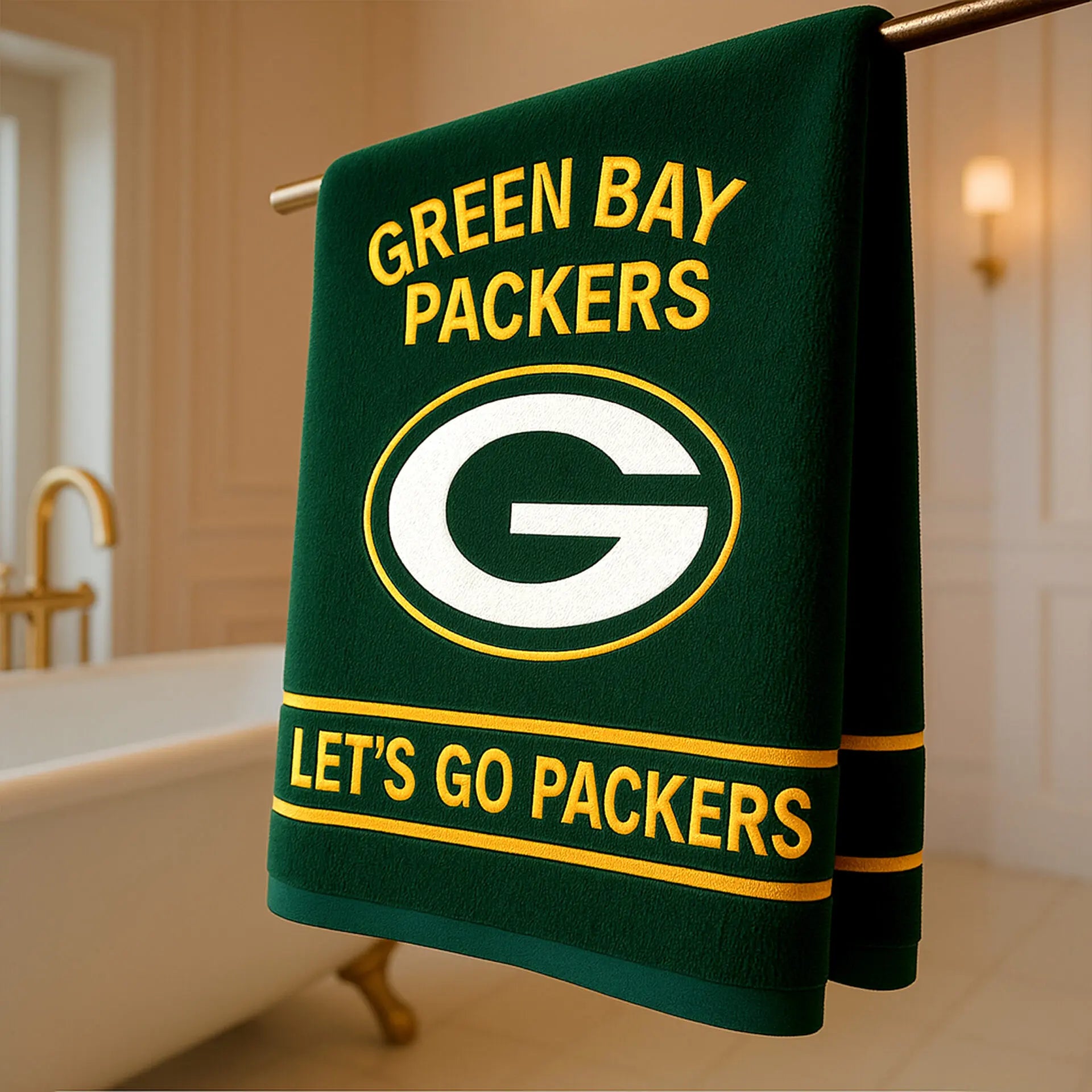Green Bay Packers | Premium Bath Towels TD – HuddleStyle.com - Main