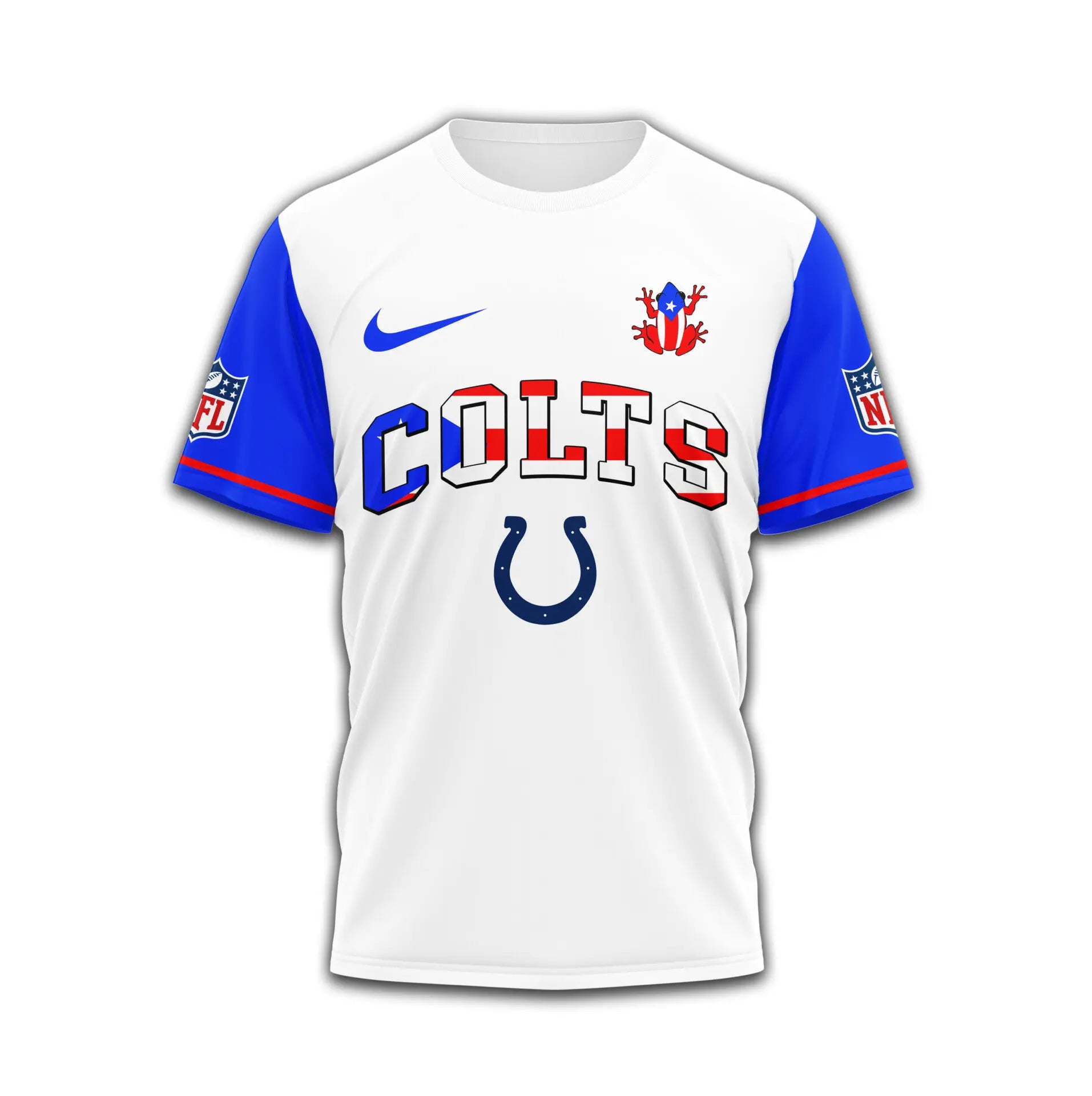 Indianapolis Colts | Premium NFL x Puerto Rico  3D Shirt TD – HuddleStyle.com - Image 2
