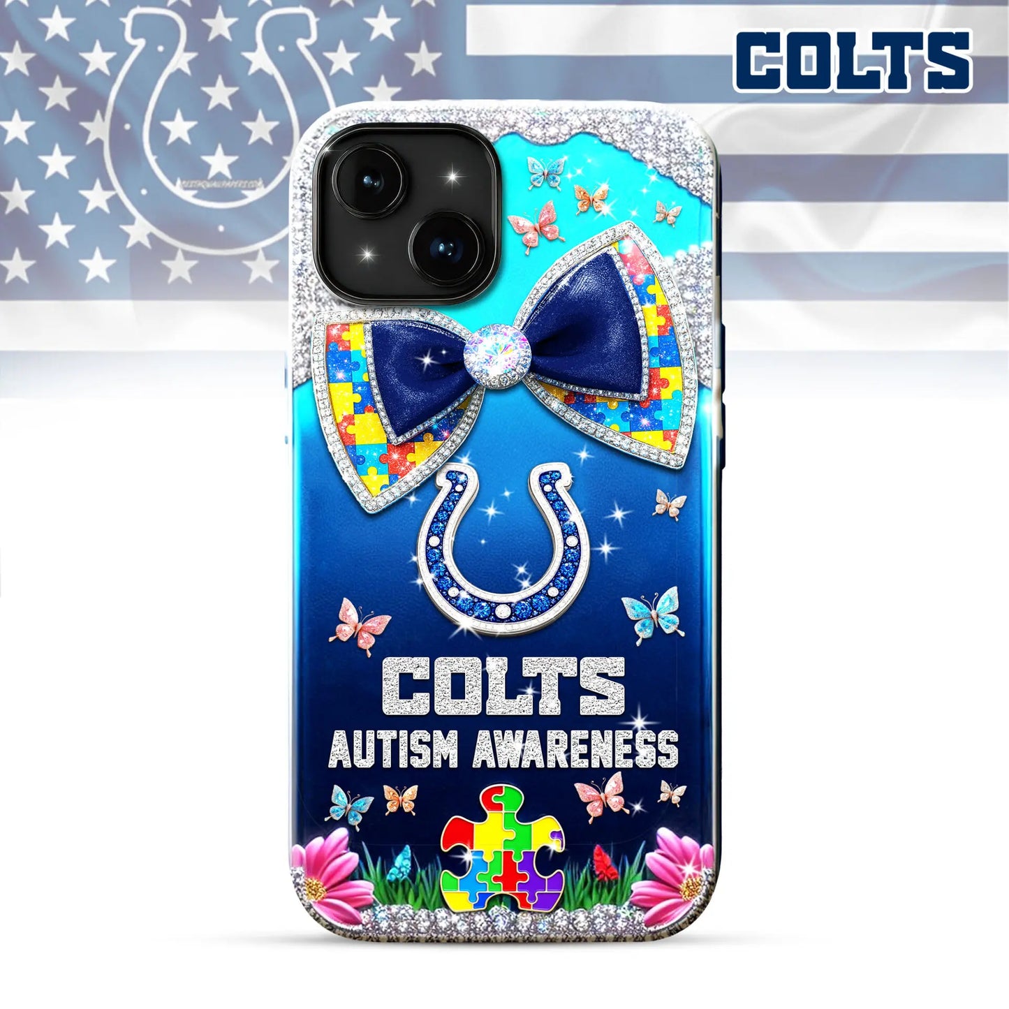 Indianapolis Colts | Premium NFL Autism Awareness Phonecase TD – HuddleStyle.com - Main