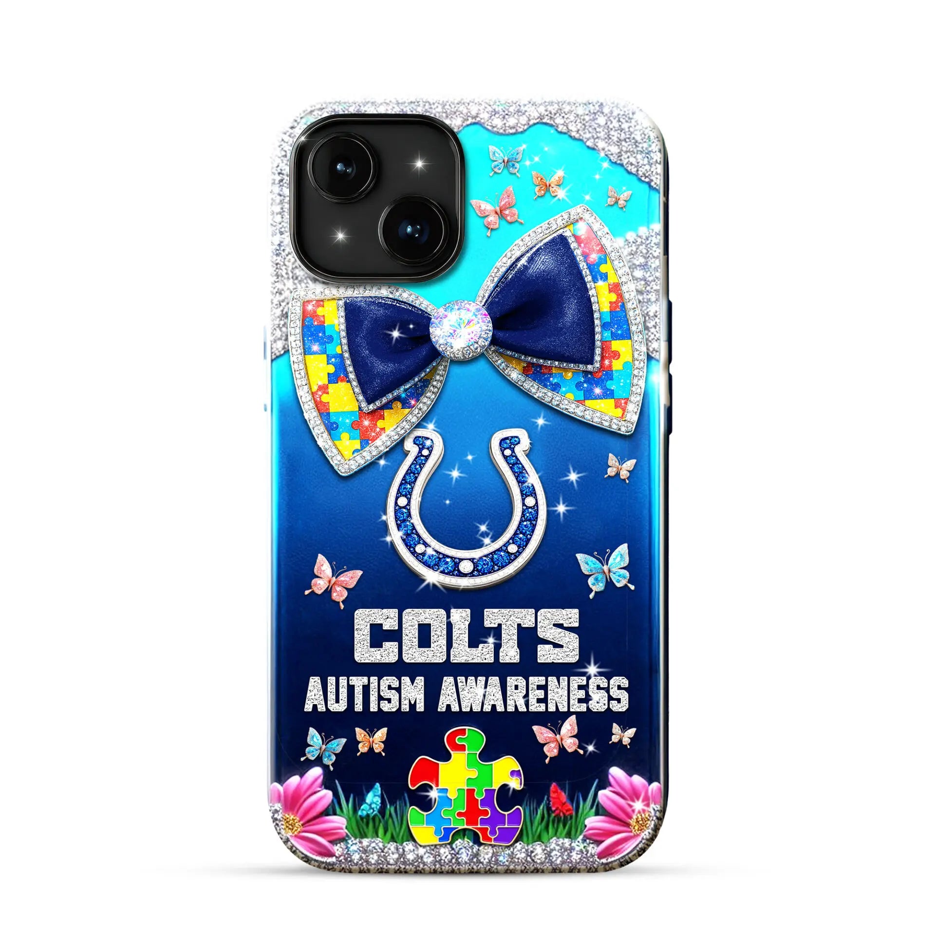Indianapolis Colts | Premium NFL Autism Awareness Phonecase TD – HuddleStyle.com - Image 2