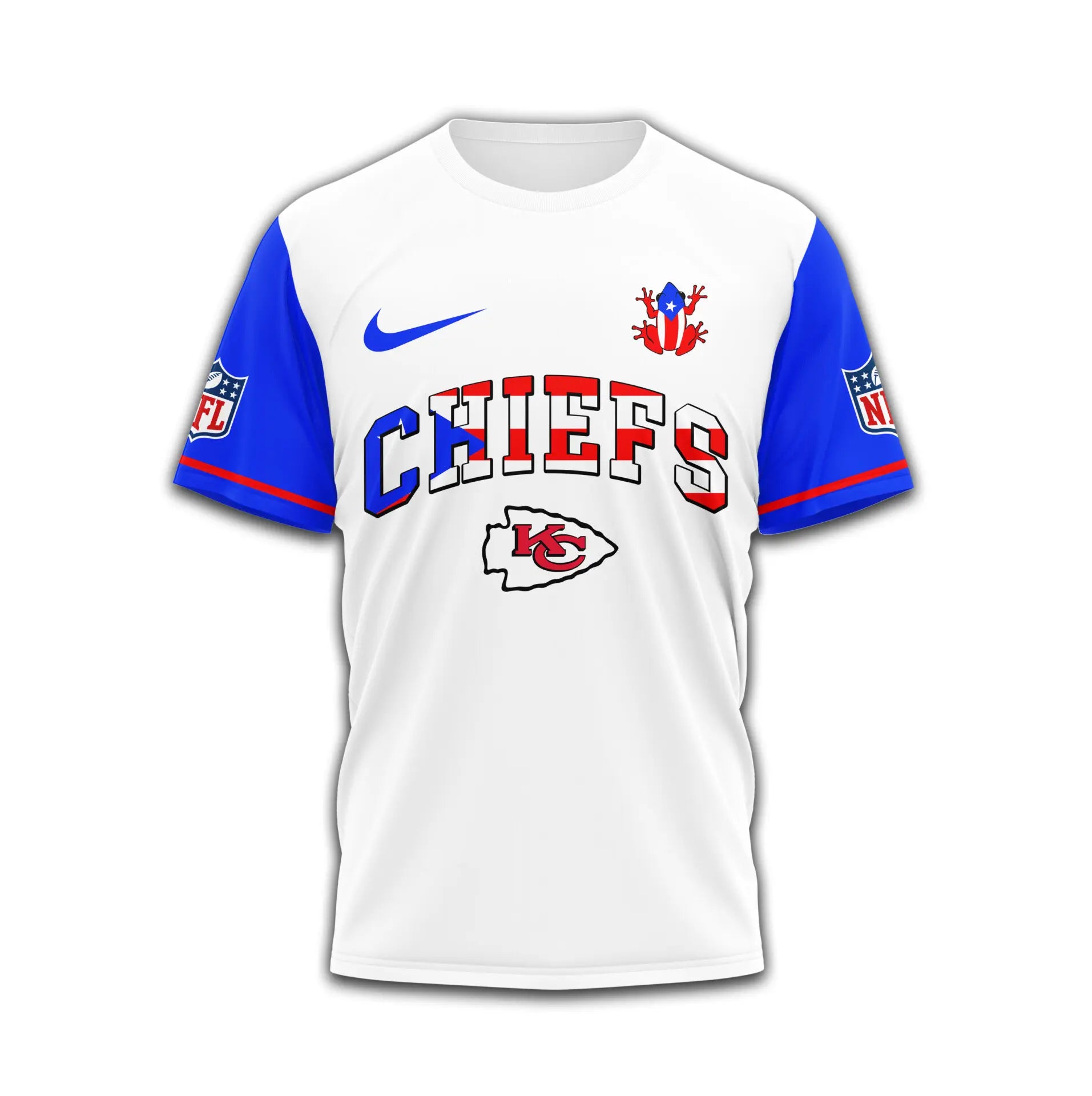 Kansas City Chiefs | Premium NFL x Puerto Rico  3D Shirt TD – HuddleStyle.com - Image 2