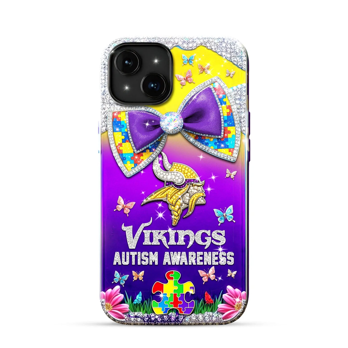 Minnesota Vikings | Premium NFL Autism Awareness Phonecase TD – HuddleStyle.com - Main