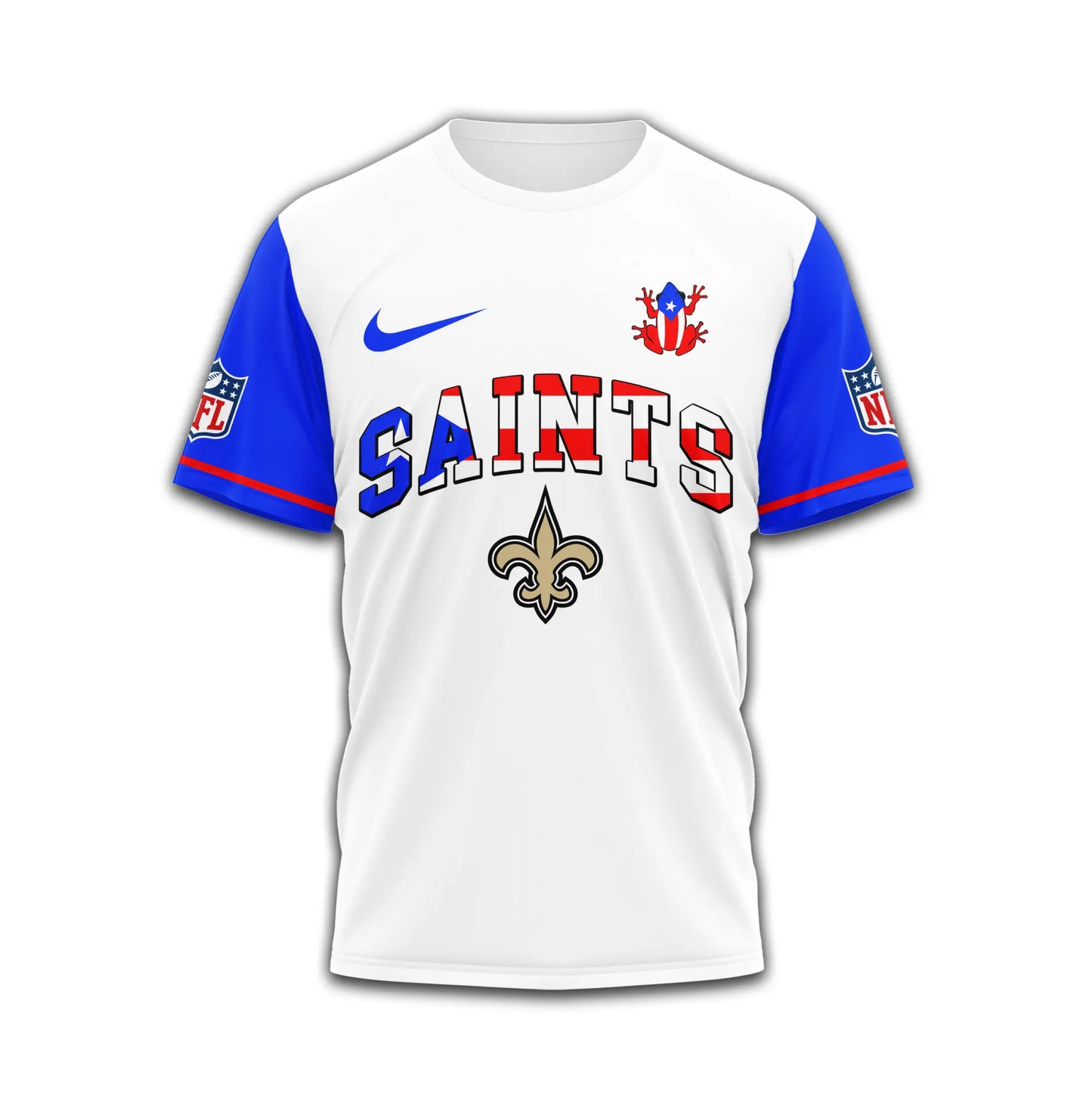 New Orleans Saints | Premium NFL x Puerto Rico  3D Shirt TD – HuddleStyle.com - Main