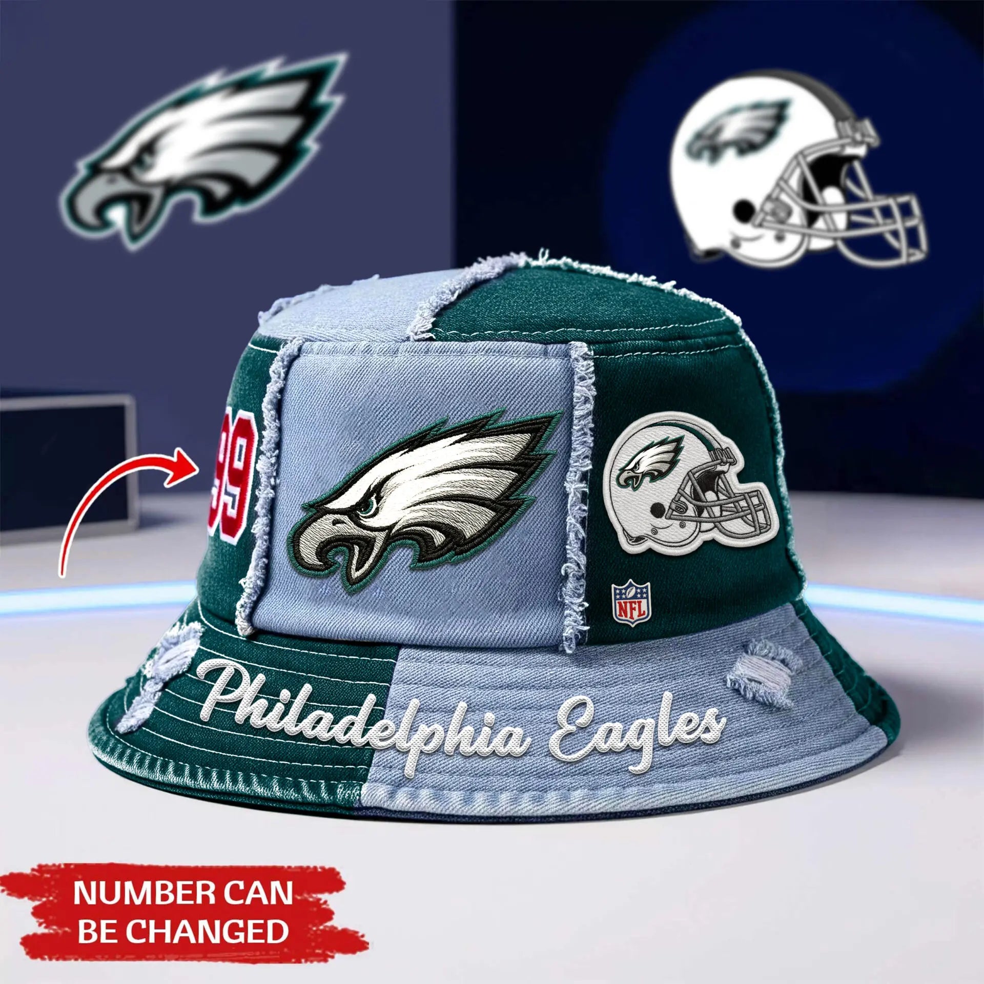Philadelphia Eagles | Premium Bucket Hat TD – HuddleStyle.com - Main