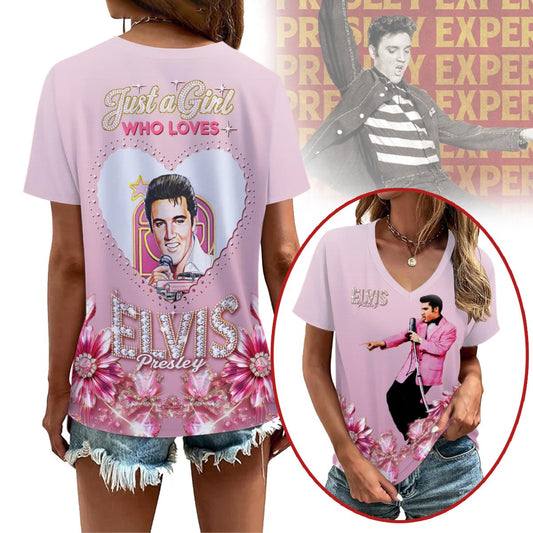 ELV V-neck Short Sleeve Shirt NY DB