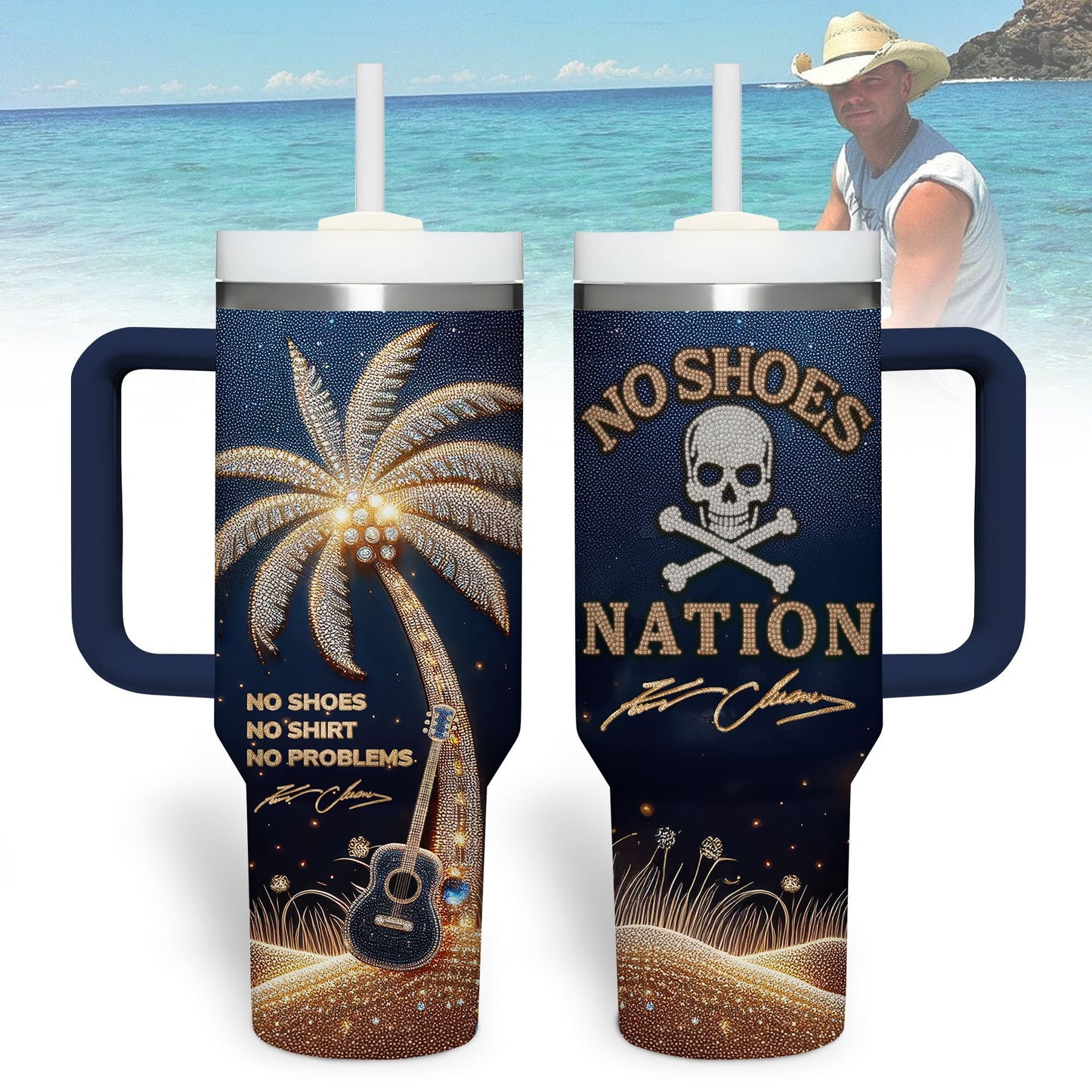 Kenny Chesney | Premium 40oz Tumbler With Handle TD